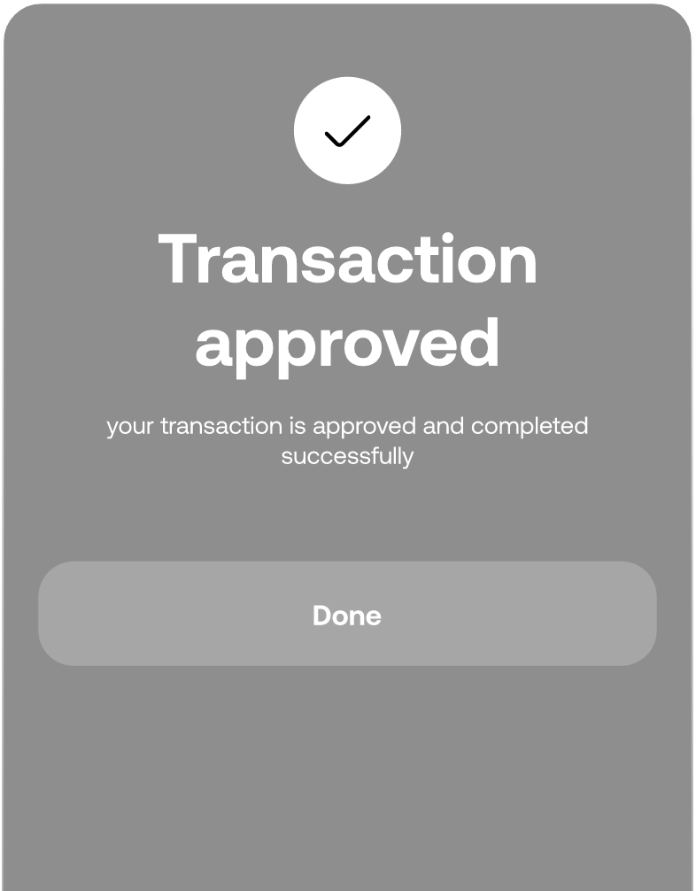 Transaction approved